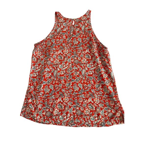 Old Navy Women's Med Tall Boho Floral Sleeveless Lightweight Soft Tank Top - Picture 2 of 11